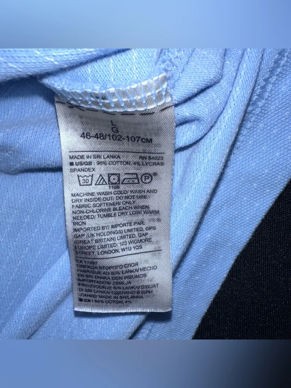 Banana Republic Performance Pique Polo Light Blue Men's Shirt size‎ large